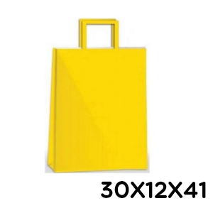 (18122**AM) BOLSA F 30X12X41 COLOR AMARILLO TAL - BOLSAS/PAPELES/MOOS - BOLSAS