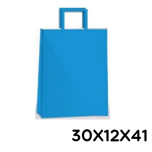 (18122**AZ) BOLSA F 30X12X41 COLOR AZUL TAL0080 - BOLSAS/PAPELES/MOOS - BOLSAS