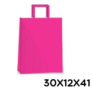 (18122**FU) BOLSA F 30X12X41 COLOR FUCCIA TAL01 - BOLSAS/PAPELES/MOOS - BOLSAS