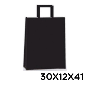 (18122**NE) BOLSA F 30X12X41 COLOR NEGRO TAL001 - BOLSAS/PAPELES/MOOS - BOLSAS