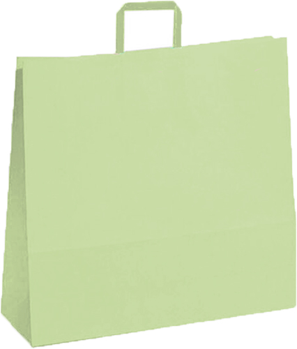 (18122**PIS) BOLSA F 30X12X41 COLOR PISTACCHIO - BOLSAS/PAPELES/MOOS - BOLSAS