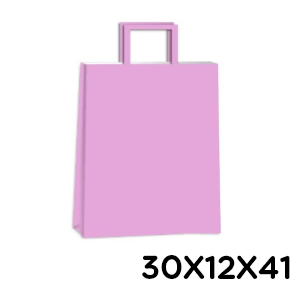 (18122**PPI) BOLSA F 30X12X41 COLOR PASTEL PINK - BOLSAS/PAPELES/MOOS - BOLSAS