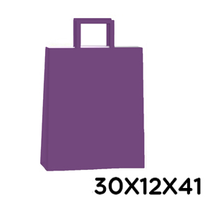 (18122**PU) BOLSA F 30X12X41 COLOR PURPLE - BOLSAS/PAPELES/MOOS - BOLSAS