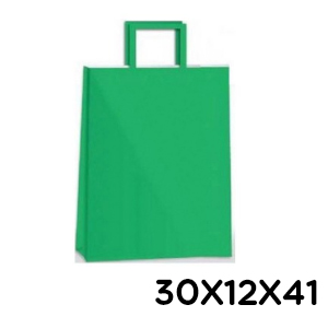 (18122**VE) BOLSA F 30X12X41 COLOR VERDE TAL012 - BOLSAS/PAPELES/MOOS - BOLSAS