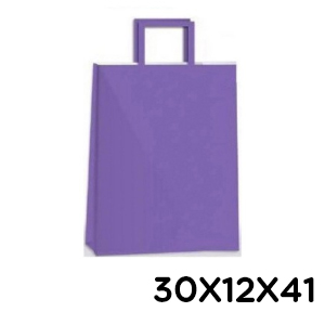 (18122**VI) BOLSA F 30X12X41 COLOR VIOLETA TAL0 - BOLSAS/PAPELES/MOOS - BOLSAS