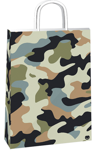 (18123**CAM) BOLSA F 14X8X20 CAMUFLADA - BOLSAS/PAPELES/MO�OS - BOLSAS