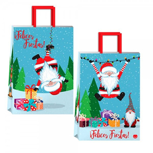 (18123**FN) BOLSA F 14X8X20 FUNNY NOEL - BOLSAS/PAPELES/MOOS - BOLSAS