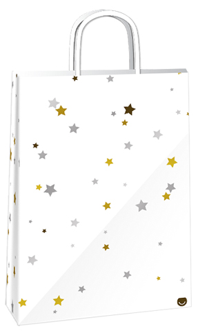 (18123**GL) BOLSA F 14X8X20 GLAM STAR. - BOLSAS/PAPELES/MO�OS - BOLSAS