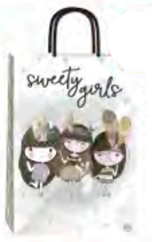 (18123**SG) BOLSA F 14X8X20 SWEETY GIRLS - BOLSAS/PAPELES/MOOS - BOLSAS