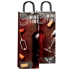 (18124**WT) BOLSA F 14X8X40 WINE TIME - BOLSAS/PAPELES/MOOS - BOLSAS