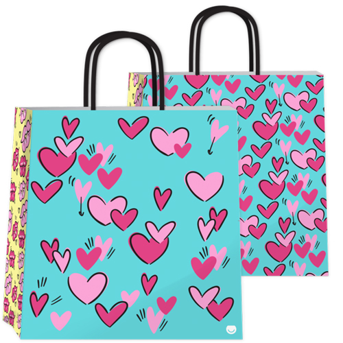 (18125**LC) BOLSA F 22X10X24 LOVE COLORS - BOLSAS/PAPELES/MOOS - BOLSAS