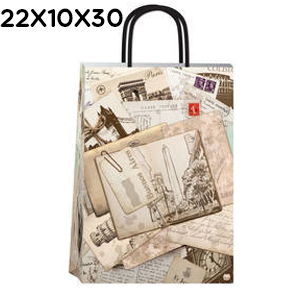 (18127**CIU) BOLSA F 22X10X30 CIUDADES 339 - BOLSAS/PAPELES/MOOS - BOLSAS