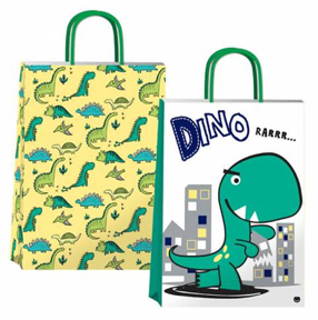 (18127**DIN) BOLSA F 22X10X30 DINO - BOLSAS/PAPELES/MOOS - BOLSAS