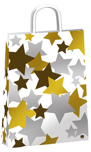 (18127**GL) BOLSA F 22X10X30 GLAM STAR - BOLSAS/PAPELES/MO�OS - BOLSAS