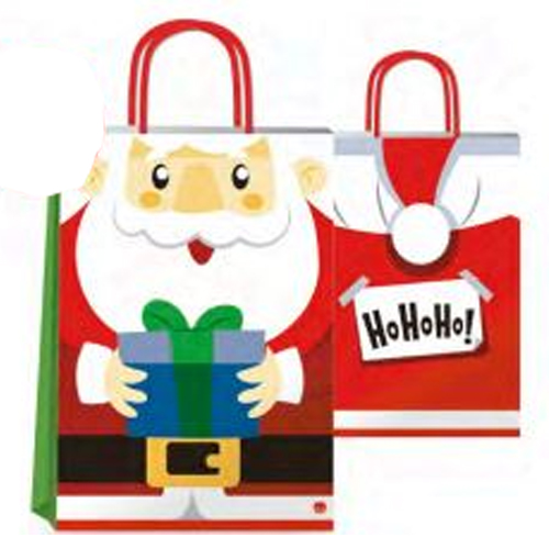 (18127**HO) BOLSA F 22X10X30 HO HO HO - BOLSAS/PAPELES/MOOS - BOLSAS