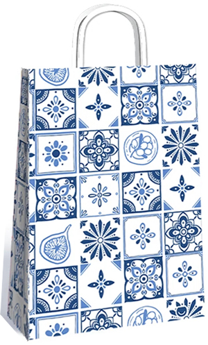 (18127**ME) BOLSA F 22X10X30 MEDITERRANEA - BOLSAS/PAPELES/MO�OS - BOLSAS