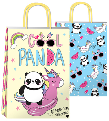 (18127**SP) BOLSA F 22X10X30 SWEET PANDA - BOLSAS/PAPELES/MOOS - BOLSAS