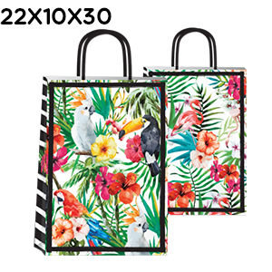 (18127**TRO) BOLSA F 22X10X30 TROPICAL - BOLSAS/PAPELES/MOOS - BOLSAS