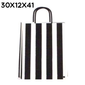 (18130**EB) BOLSA F 30X12X41 ESTILO BARRAS - BOLSAS/PAPELES/MOOS - BOLSAS