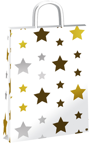 (18130**GL) BOLSA F 30X12X41 GLAM STAR - BOLSAS/PAPELES/MO�OS - BOLSAS