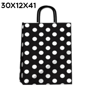 (18130**LB) BOLSA F 30X12X41 LUN.BLANCOS - BOLSAS/PAPELES/MOOS - BOLSAS