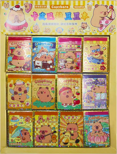 (181322) STICKER LIBRO MINI CAPYBARA - LINEA REGALERIA - VARIOS REGALERIA