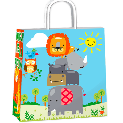 (18133**AMI) BOLSA F 32X10X30 AMIGUI DE SELVA - BOLSAS/PAPELES/MO�OS - BOLSAS