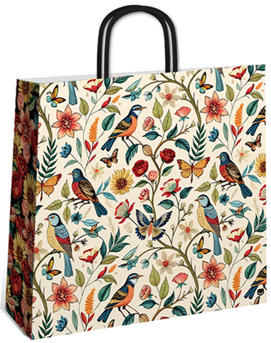 (18133**JS) BOLSA F 32X10X30 JARDIN SECRETO - BOLSAS/PAPELES/MO�OS - BOLSAS