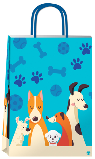(18133**PU) BOLSA F 32X10X30 PUPPIES - BOLSAS/PAPELES/MOOS - BOLSAS