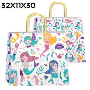 (18133**SI) BOLSA F 32X10X30 SIRENITAS - BOLSAS/PAPELES/MOOS - BOLSAS