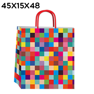 (18135**MU) BOLSA F 45X15X48 MULTICOLOR - BOLSAS/PAPELES/MOOS - BOLSAS