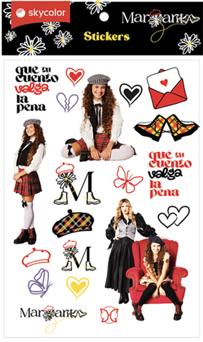 (181586) STICKER FANTASIA MARGARITA (X2) - LINEA REGALERIA - VARIOS REGALERIA