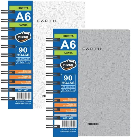 (181973) LIBRETA R A6 3406 EARTH 90H== - CUADERNOS/LIBRETAS/REPUESTOS - LIBRETAS