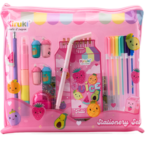 (182357) SET KIRUKI TUTTI FRUTTI 30004 - LINEA REGALERIA - SET ARTE/ESCOLAR