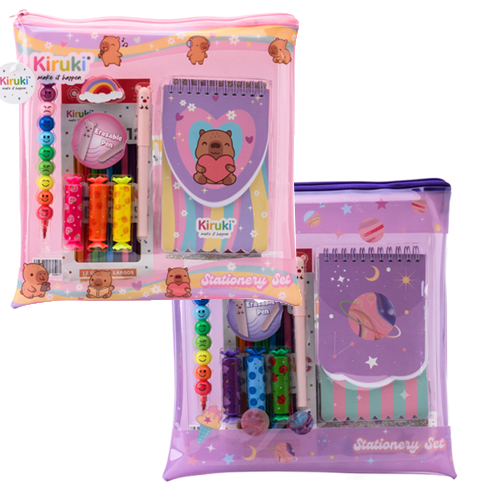 (182360) SET KIRUKI CAPIBARA/SPACE 30002 - LINEA REGALERIA - SET ARTE/ESCOLAR