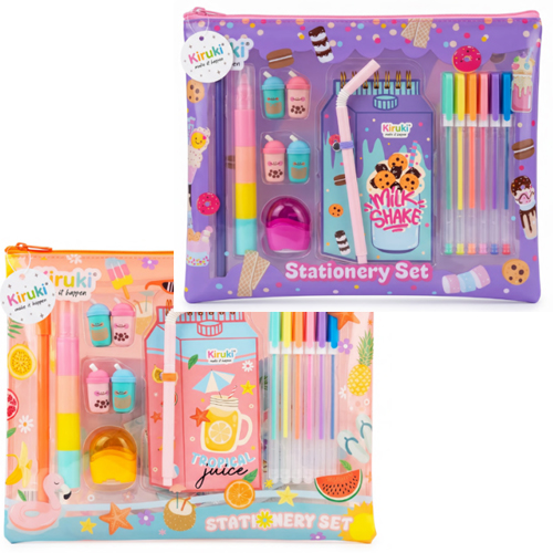 (182457) SET KIRUKI TROPICAL/M.SHAKE 300010 - LINEA REGALERIA - SET ARTE/ESCOLAR
