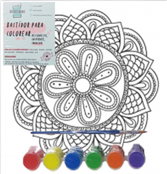 (1843**19) BASTIDOR 20X20 MANDALA 19 C/ACC - LINEA ARTISTICA - BASTIDORES