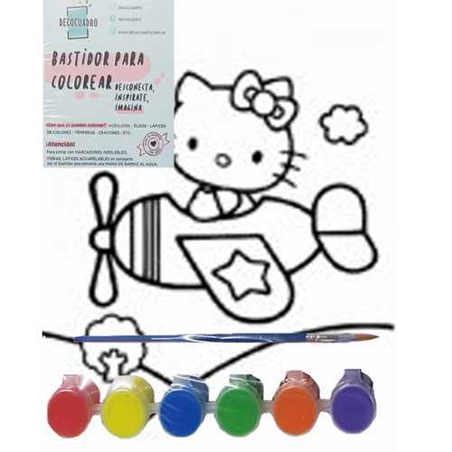 (1845**KI) BASTIDOR 20X30 KITTY C/ACC - LINEA ARTISTICA - BASTIDORES