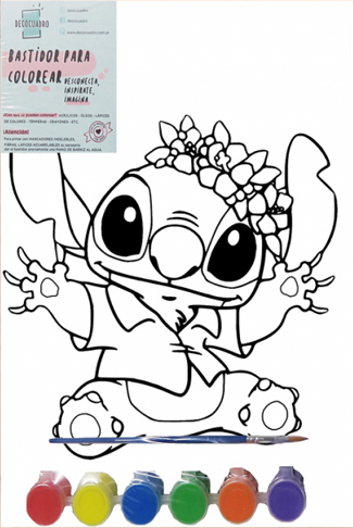 (1845**SF) BASTIDOR 20X30 STITCH FELIZ C/ACC - LINEA ARTISTICA - BASTIDORES