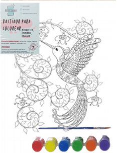 (1848**BC) BASTIDOR 30X40 BELLO COLIBRI C/ACC - LINEA ARTISTICA - BASTIDORES