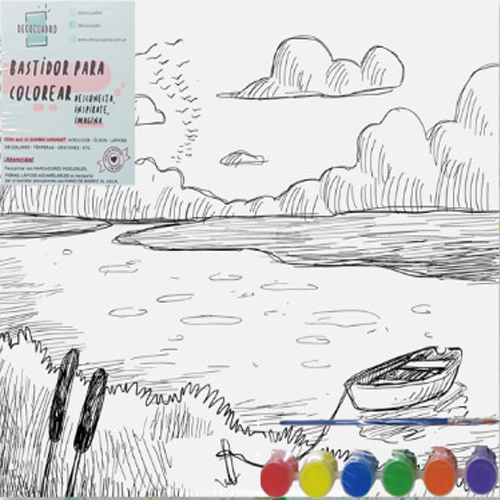 (1850**BO) BASTIDOR 40X40 BOTE C/ACC - LINEA ARTISTICA - BASTIDORES