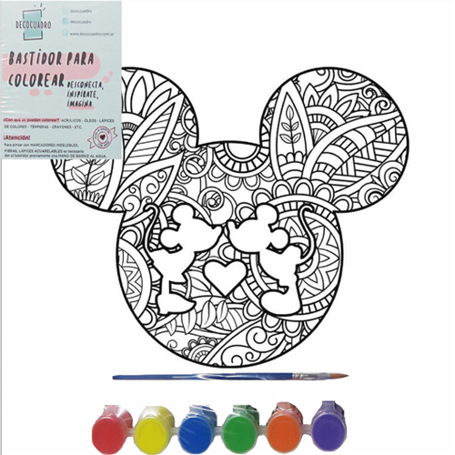 (1851**MM) BASTIDOR 40X40 MICKEY MINNIE MANDAL - LINEA ARTISTICA - BASTIDORES