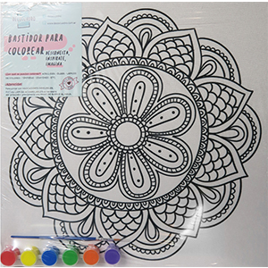 (1852**19) BASTIDOR 40X40 MANDALA 19 C/ACC - LINEA ARTISTICA - BASTIDORES