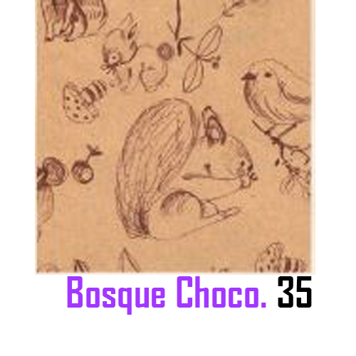 (1855**BC) BOBINA 35X100 KRAFT BOSQUE CHOCOLAT - BOLSAS/PAPELES/MOÑOS - BOBINAS
