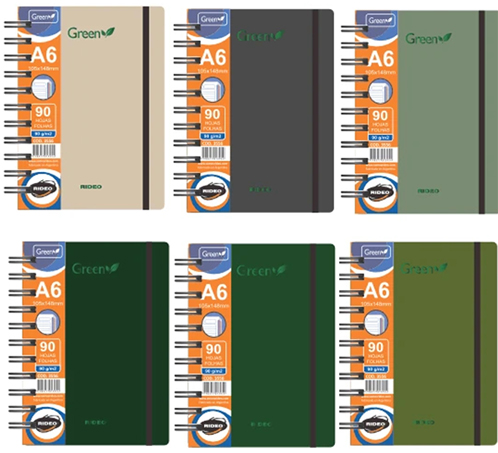 (185895) LIBRETA R A6 3556 GREEN 90H== - CUADERNOS/LIBRETAS/REPUESTOS - LIBRETAS