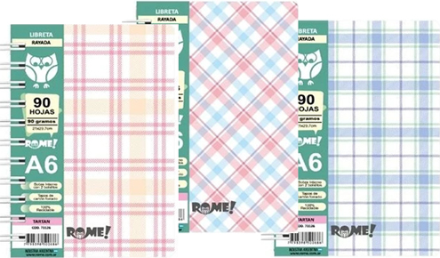 (188955) LIBRETA R A6 73126 TARTAN 90H== - CUADERNOS/LIBRETAS/REPUESTOS - LIBRETAS