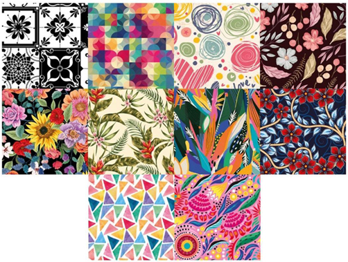 (1965**86) PAPEL AFICHE FANT.NORCA FLORAL - BOLSAS/PAPELES/MO�OS - PAPELES