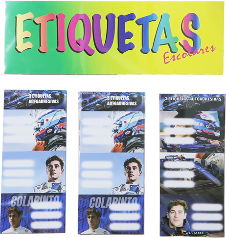 (1968**CO) ETIQUETAS AP BLISTER X30 COLAPINTO - ETIQUETAS - ETIQUETAS ESCOLARES