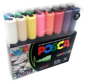 (198400) MARCADOR POSCA PC-5M PTA GR.X16 - MARCADORES - MARCADOR VARIOS