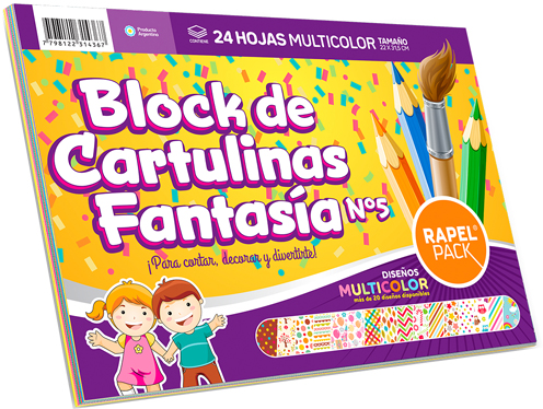 (2032**MU) BLOCK ENTRET.IG FANT.MULTIC N5 - PAPELERIA - PAP.BLOCK